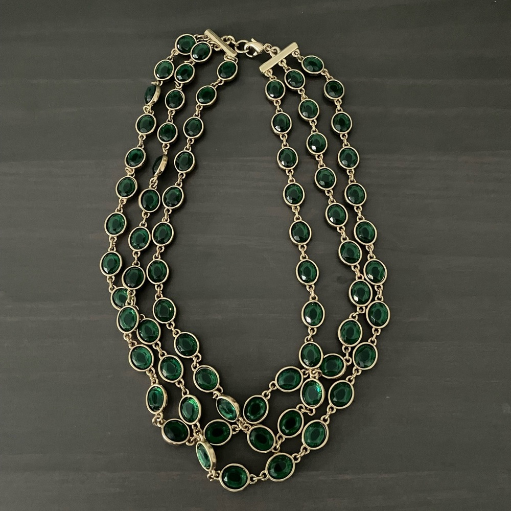 Banana Republic emerald necklace